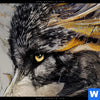 Acrylglasbild Abstrakter Wolf In Gold Und Grau Hochformat Zoom
