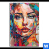 Acrylglasbild Abstraktes Frauenportraet Aurora Hochformat Motivvorschau