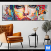 Acrylglasbild Abstraktes Frauenportraet Aurora Panorama Produktvorschau