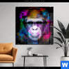 Acrylglasbild Affe Pop Art No 1 Quadrat Produktvorschau