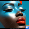 Acrylglasbild Afrikanische Frau Mit Turban Quadrat Zoom