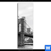 Acrylglasbild Brooklyn Bridge Schwarzweiss Schmal Motivvorschau