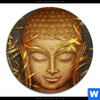 Acrylglasbild Buddha Bambus In Gold Rund Motivvorschau
