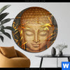 Acrylglasbild Buddha Bambus In Gold Rund Produktvorschau