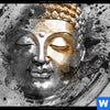 Acrylglasbild Buddha Grunge Stil Hochformat Zoom
