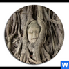 Acrylglasbild Buddha In Baumwurzeln Rund Motivvorschau