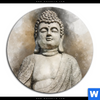Acrylglasbild Buddha In Frieden Rund Motivvorschau