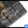 Acrylglasbild Buddha In Lotus Pose Rund Materialbild