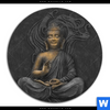 Acrylglasbild Buddha In Lotus Pose Rund Motivvorschau