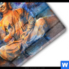 Acrylglasbild Buddha In Meditation Rund Materialbild