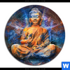 Acrylglasbild Buddha In Meditation Rund Motivvorschau