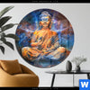 Acrylglasbild Buddha In Meditation Rund Produktvorschau