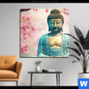 Acrylglasbild Buddha Statue Mit Kirschblueten Quadrat Produktvorschau