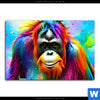 Acrylglasbild Bunter Orang Utan Querformat Motivvorschau