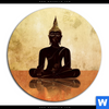 Acrylglasbild Dark Buddha Rund Motivvorschau