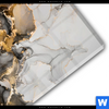 Acrylglasbild Fluid Art Gold Rund Materialbild