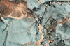 Acrylglasbild Fluid Art Tuerkis Panorama Crop