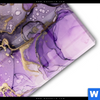Acrylglasbild Fluid Art Violett Querformat Materialbild
