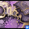 Acrylglasbild Fluid Art Violett Querformat Zoom