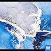 Acrylglasbild Fluid Art Winter Wonderland Querformat Zoom