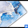 Acrylglasbild Fluid Art Winter Wonderland Rund Materialbild