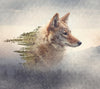 Acrylglasbild Fuchs Wald Querformat Crop