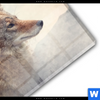 Acrylglasbild Fuchs Wald Querformat Materialbild