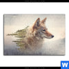Acrylglasbild Fuchs Wald Querformat Motivvorschau