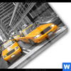 Acrylglasbild Gelbe Taxis New York Quadrat Materialbild