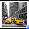 Acrylglasbild Gelbe Taxis New York Quadrat Motivvorschau