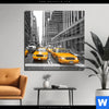 Acrylglasbild Gelbe Taxis New York Quadrat Produktvorschau