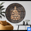 Acrylglasbild Goldener Buddha No 2 Rund Produktvorschau