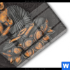 Acrylglasbild Goldener Buddha Quadrat Materialbild