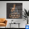 Acrylglasbild Goldener Buddha Quadrat Produktvorschau