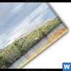 Acrylglasbild Hochland Bulle Panorama Materialbild