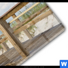 Acrylglasbild Holzsteg Duenen Panorama Materialbild