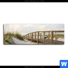 Acrylglasbild Holzsteg Duenen Panorama Motivvorschau