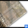 Acrylglasbild Idyllischer Wald Mit Bruecke Hochformat Materialbild