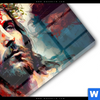 Acrylglasbild Jesus Christus Mit Dornenkrone Querformat Materialbild