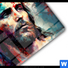 Acrylglasbild Jesus Christus Mit Dornenkrone Rund Materialbild