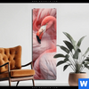 Acrylglasbild Kuschelnde Flamingos Schmal Produktvorschau