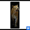Acrylglasbild Leopard In Der Dunkelheit Schmal Motivvorschau