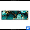 Acrylglasbild Marmor Blueten In Tuerkis Gold Panorama Motivvorschau
