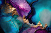 Acrylglasbild Marmorstruktur Lavendel Panorama Crop