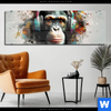 Acrylglasbild Musikalischer Affe Panorama Produktvorschau