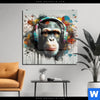 Acrylglasbild Musikalischer Affe Quadrat Produktvorschau