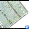 Acrylglasbild Nebliger Birkenwald Panorama Materialbild