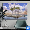 Acrylglasbild Palmen Auf Insel Querformat Produktvorschau