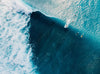 Acrylglasbild Surfer Welle Rund Crop