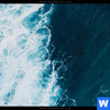 Acrylglasbild Surfer Welle Rund Zoom